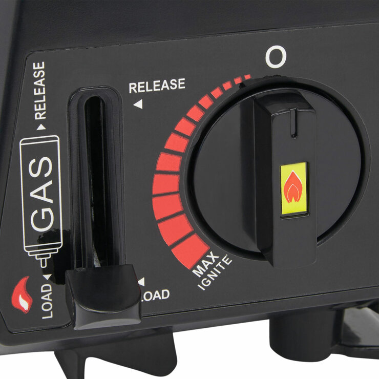 Studio image of the gas release lever