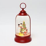 Disney Spinning Lantern with mickey and minnie climbing a christmas tree