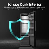 Hisense RL5K370GSFC KitchenFit Upright Fridge, C Rated in Black Steel