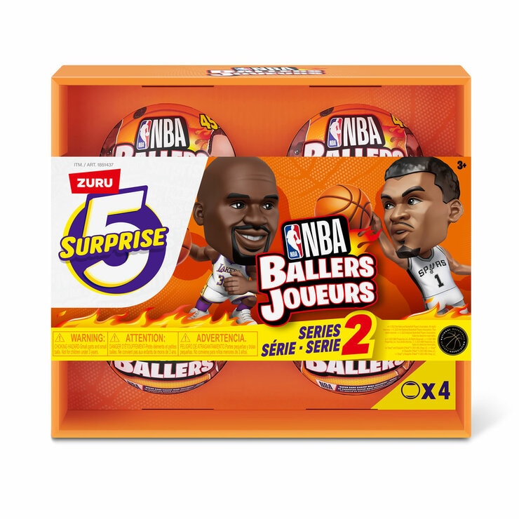 5 Surprise NBA Ballers Series 2 4 PACK by ZURU (3+ Years)