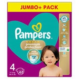 Pampers Premium Protect Size 4,  Jumbo+ 62 Pack