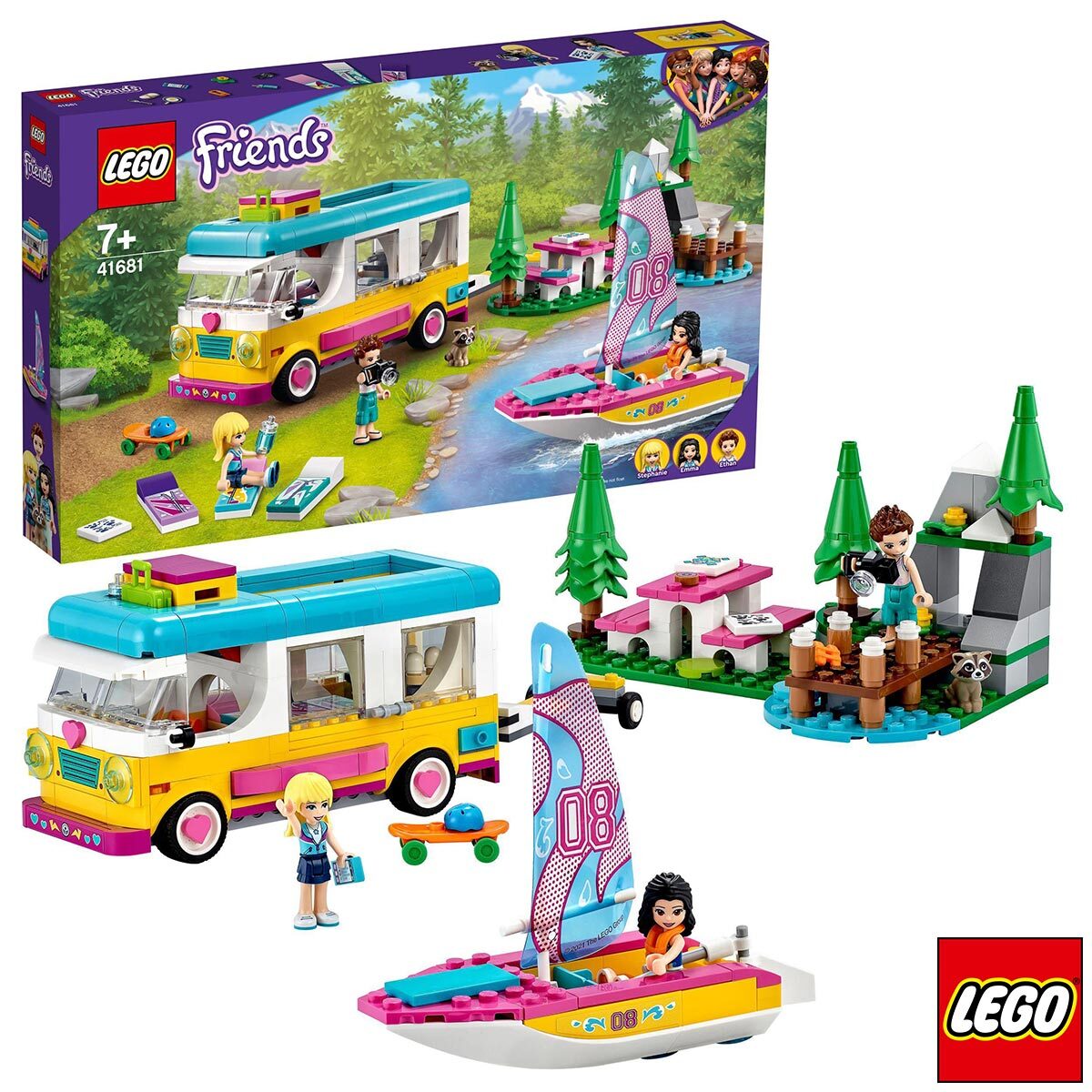 Buy LEGO Friends Forest Camper Van & Sailboat Box & Product Image at costco.co.uk