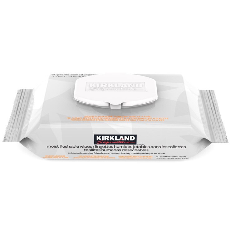 Kirkland Signature Moist Flushable Wipes Costco UK