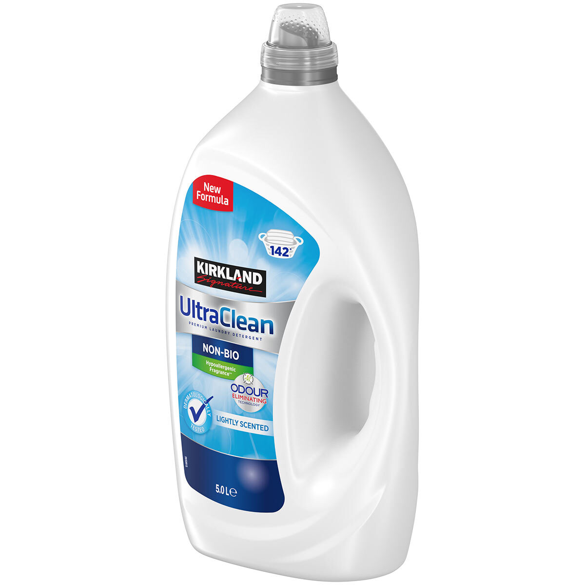 Kirkland Signature Ultra Clean Non Bio Laundry Detergent, 5L (142 Wash)
