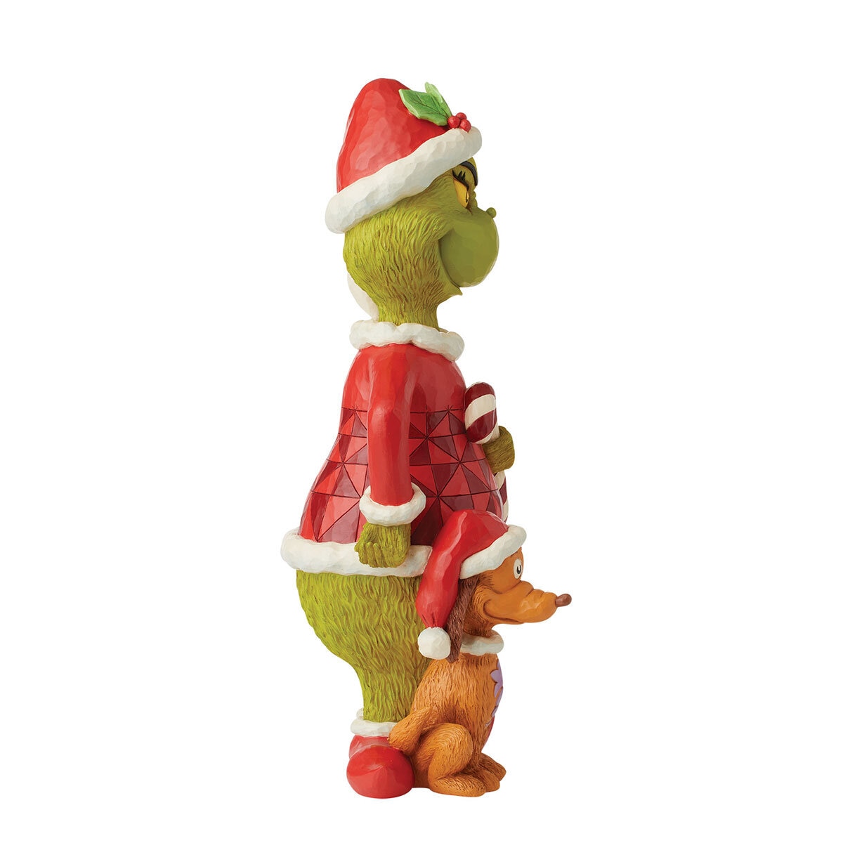 20 Inch (51cm) Grinch and Max Hand Painted Statue by Jim Shore