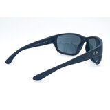 Ray-Ban Matte Black Sunglasses with Blue Lenses RB 4300 601SR5