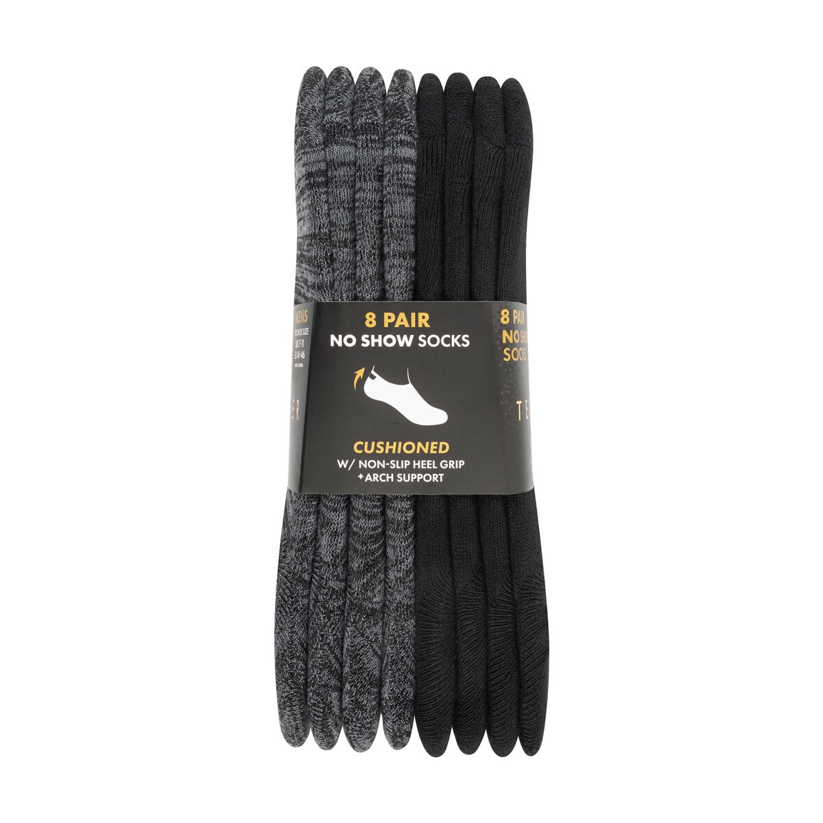 Ted Baker Men's Liner Sock, 8 Pack in Black