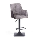 Orion Light Grey Fabric Bar Stool 2 pack