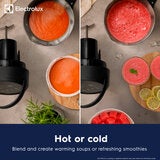 Lifestyle showing features of soup maker Lifestyle showing features of soup maker
