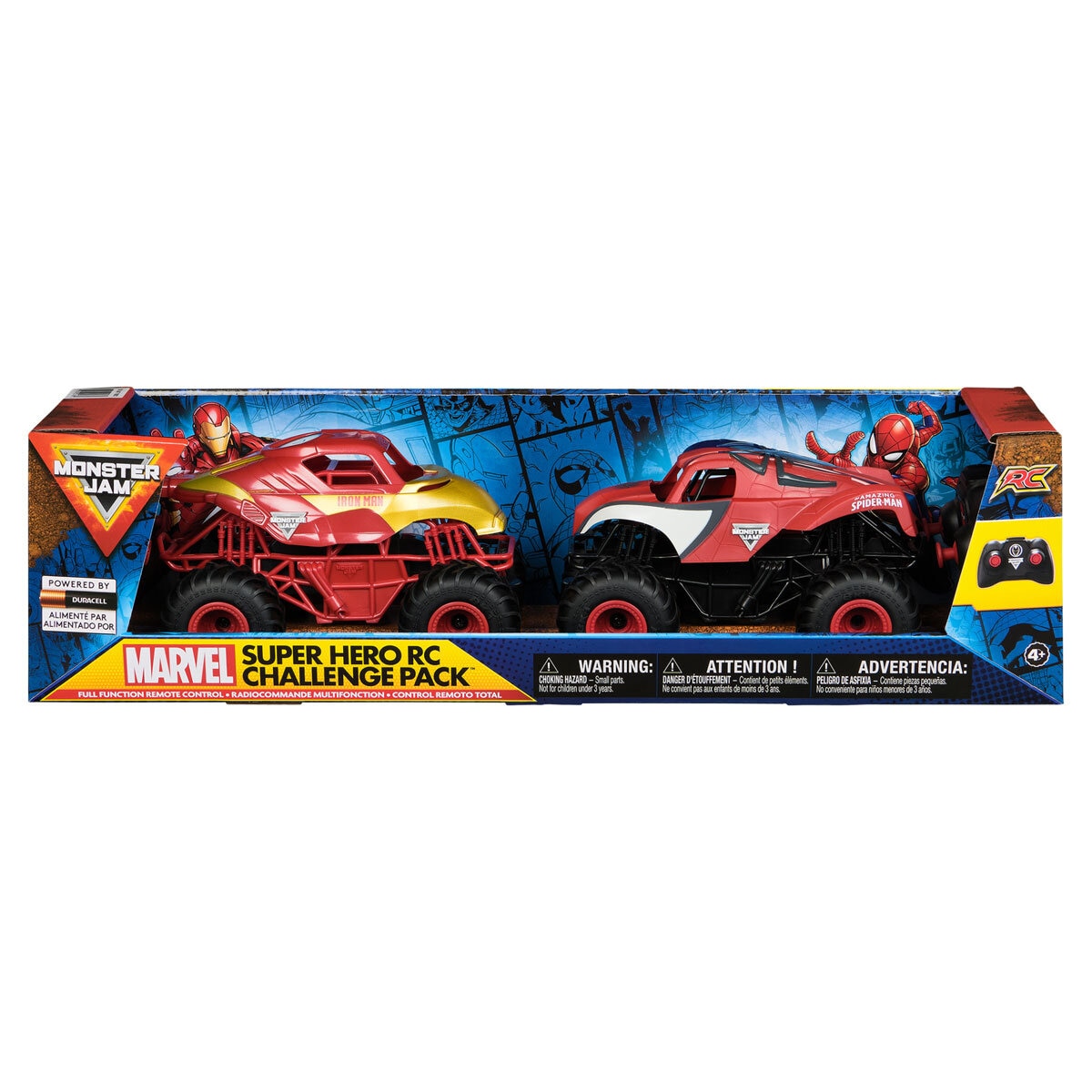 Monster Jam 1 24 Marvel Super Hero RC Challenge Pack 3