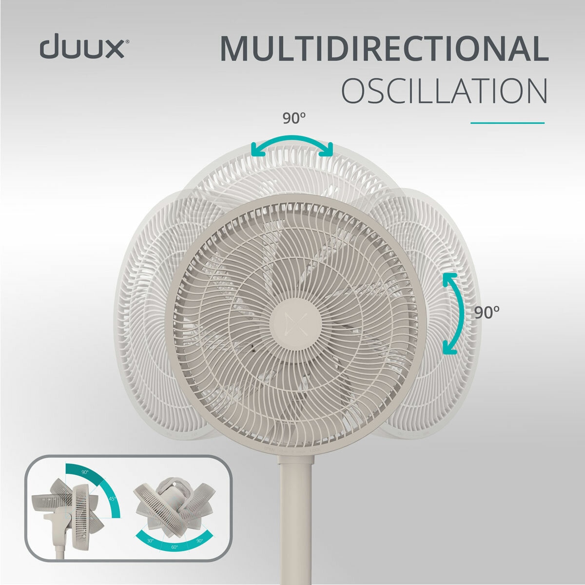 Duux Whisper Flex 2 Smart Fan DXCF104UK, Stone
