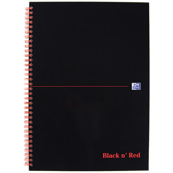 Black n Red A4 Wirebound Notebook 90gsm 140 pages - Pack of 10