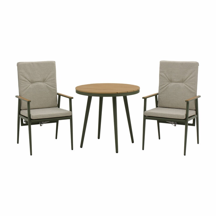 Bramblecrest Wisely 3 Piece Recliner Patio Set in Sage