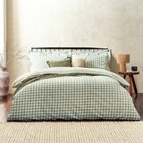 Yard Barton 100% Cotton Green Gingham Duvet Cover Set in 4 Sizes Yard Barton 100% Cotton Green Gingham Duvet Cover Set in 4 Sizes