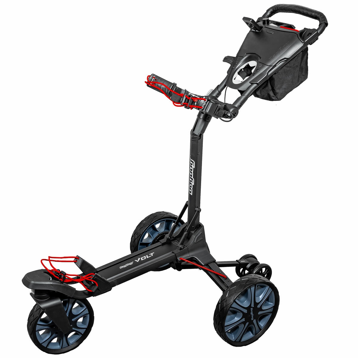 Studio image of the Bagboy Volt Electric Trolley from the front