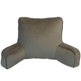 Sutton Place Collection Echo Faux Suede Grey Backrest Pillow Sutton Place Collection Echo Faux Suede Grey Backrest Pillow
