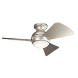 Kichler Sola 3 Blade (86cm) Indoor Ceiling Fan with AC Motor and Remote Control - Nickel Silver Kichler Sola 3 Blade (86cm) Indoor Ceiling Fan with AC Motor and Remote Control - Nickel Silver
