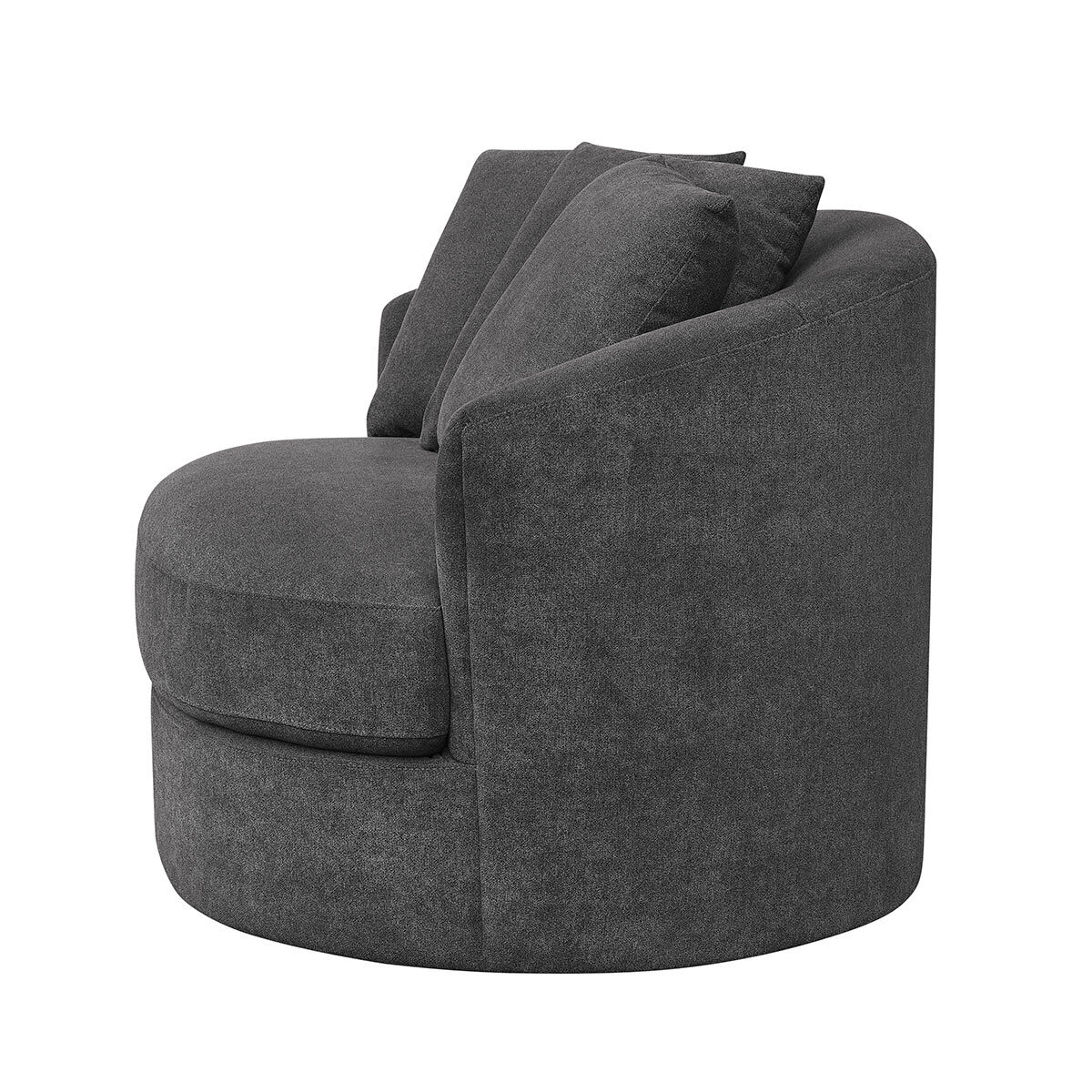 Image of Thomasville Dark Grey Swivel Chair