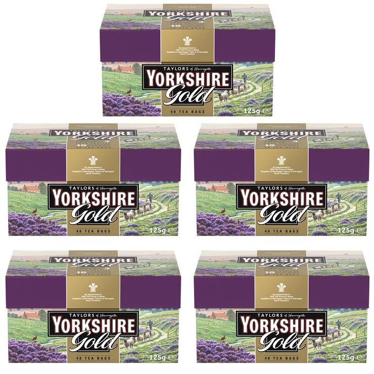 Taylors of Harrogate Yorkshire Gold Tea, 5 x 40 Pack Costco UK