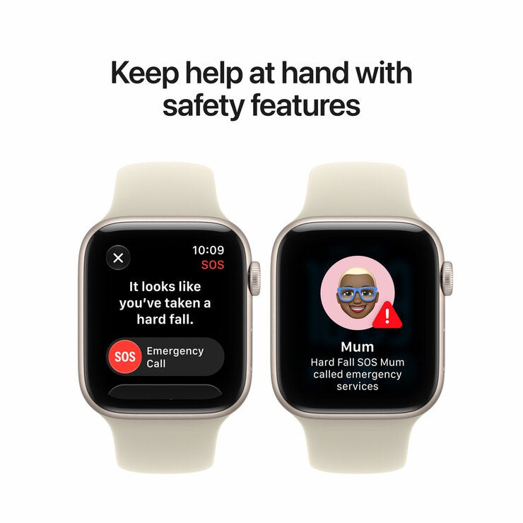 Buy Apple Watch SE 3 GPS, 44mm Midnight Aluminium Case with Navy Blue Spot Band S/M, MJL74MP/A at costco.co.uk