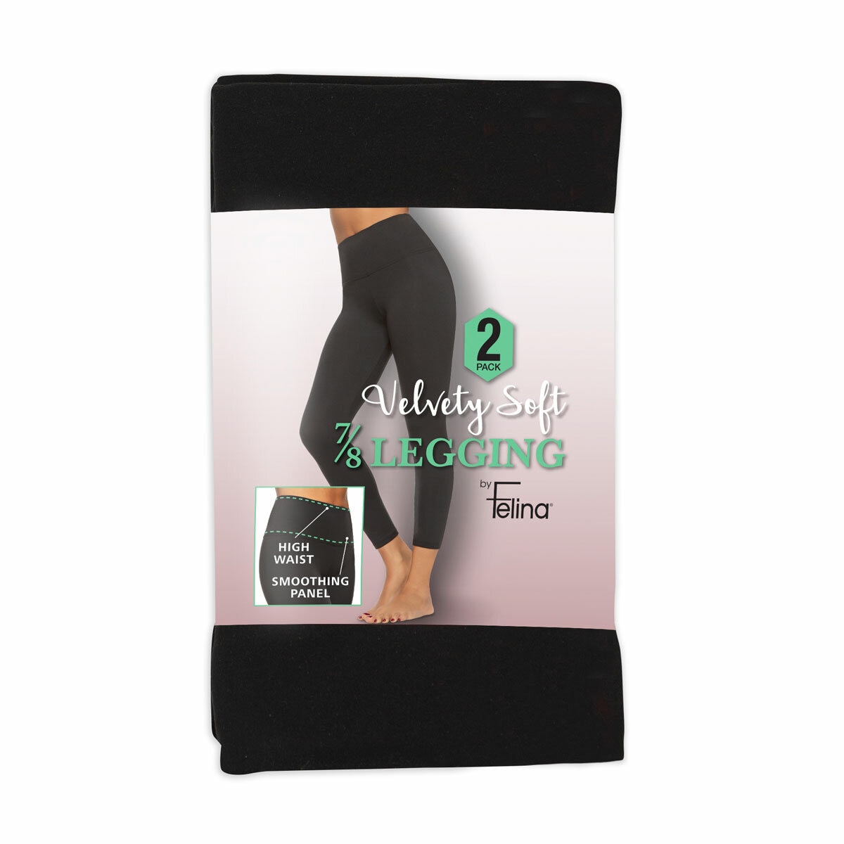 Jezebel Velvety Legging, 2 Pack