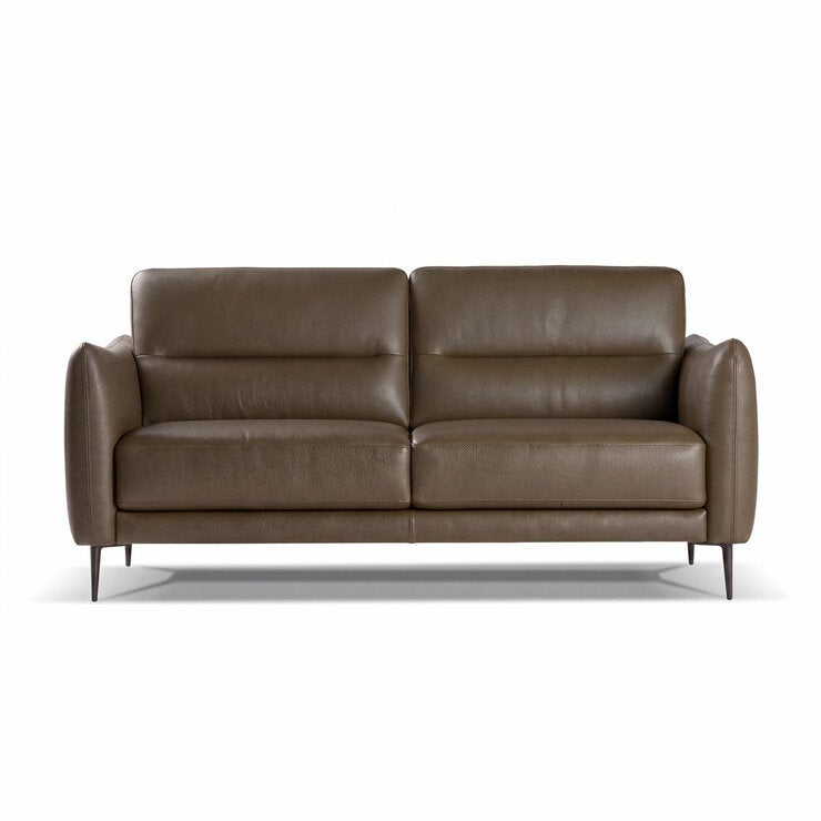 Nicoletti Jupiter Taupe Leather Large 2 Seater Sofa Nicoletti Jupiter Taupe Leather Large 2 Seater Sofa