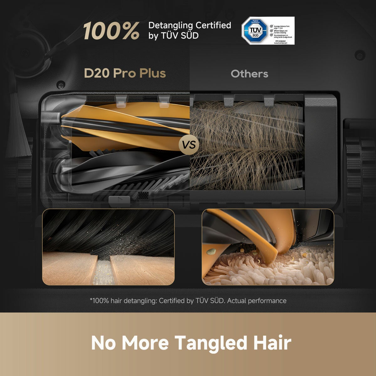 Lifestyle image showing no more tangled hair Lifestyle image showing no more tangled hair
