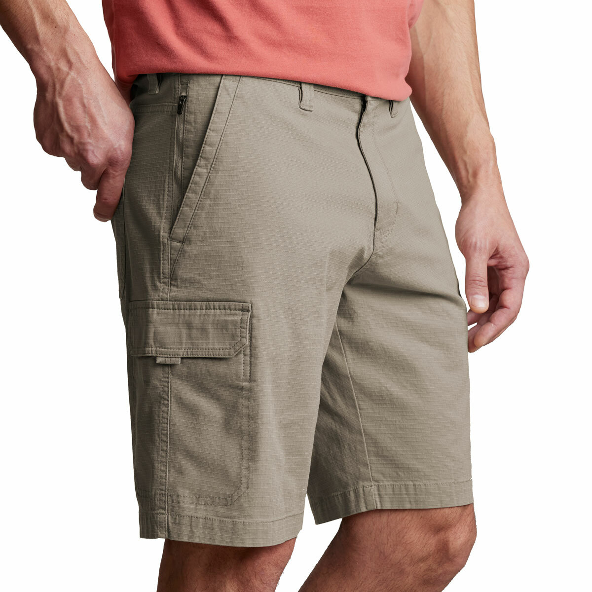 Copper & Oak Mens Cargo Shorts in Tan