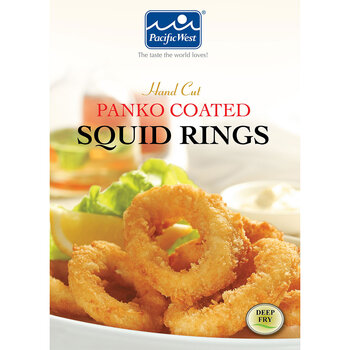 Pacific West Ovenable Breaded Squid Rings, 1kg