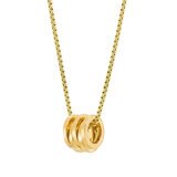 14ct Yellow Gold Rondelle Pendant