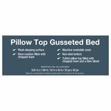 Kirkland Signature Pillow Top Gusseted Pet Bed, 32" x 42" (81.3 x 106.7cm) in 2 Options Kirkland Signature Pillow Top Gusseted Pet Bed, 32" x 42" (81.3 x 106.7cm) in 2 Options