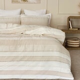 Belledorm Rahil Natural Duvet Cover Set, in 4 Sizes