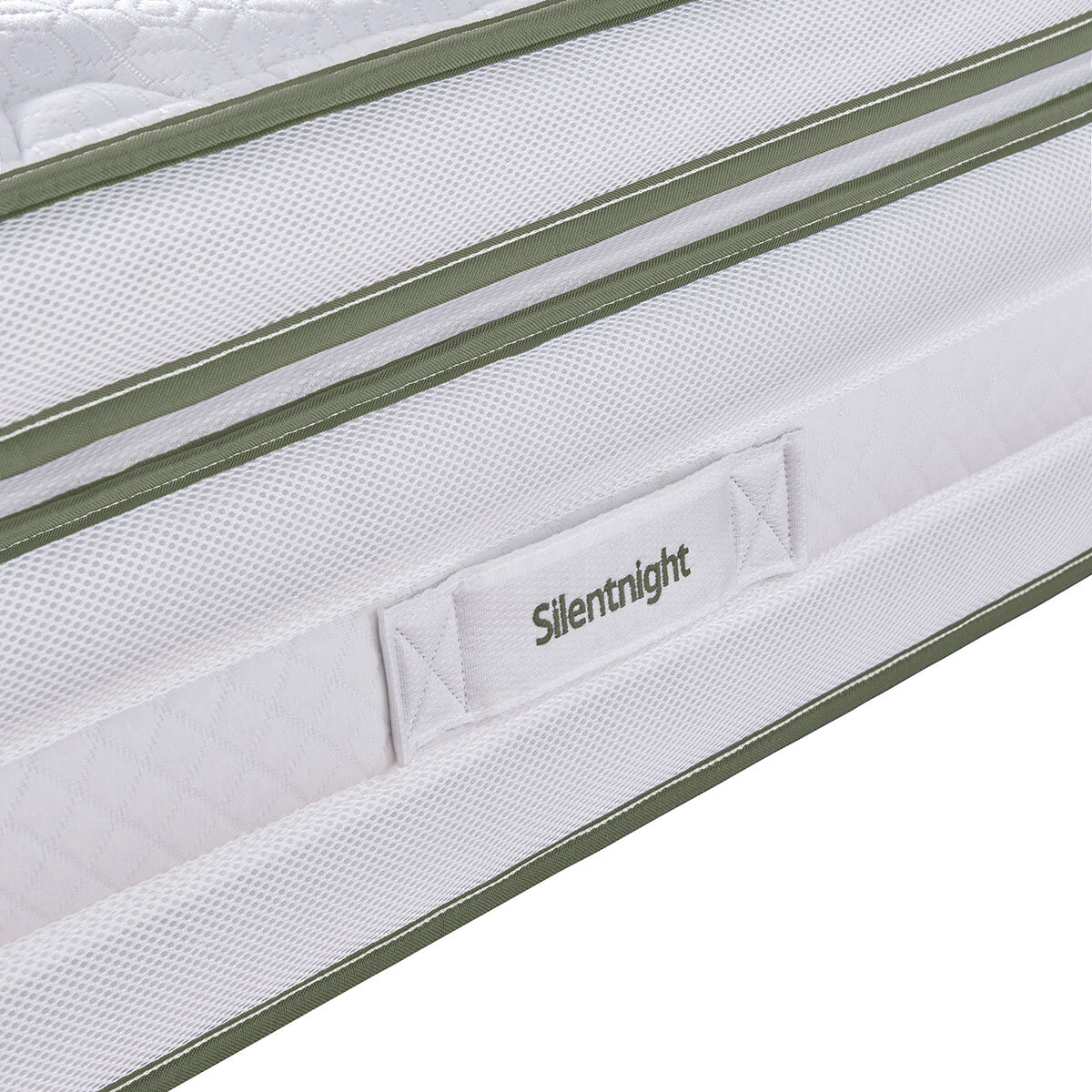 Silentnight AirMesh® 3000 Pocket Boxtop Mattress & Sandstone Full Ottoman Divan in 3 Sizes
