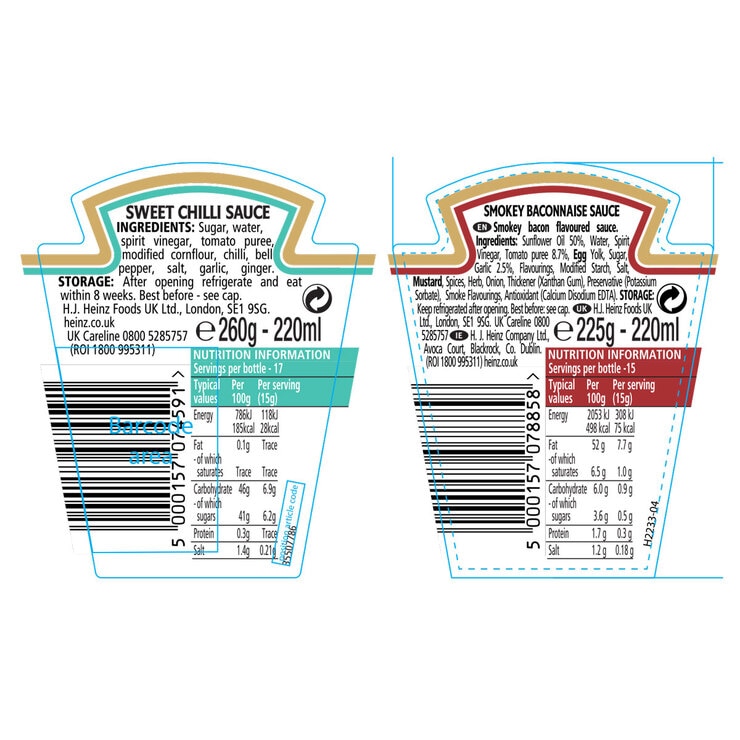 Heinz Selection Pack, 8 x 220ml