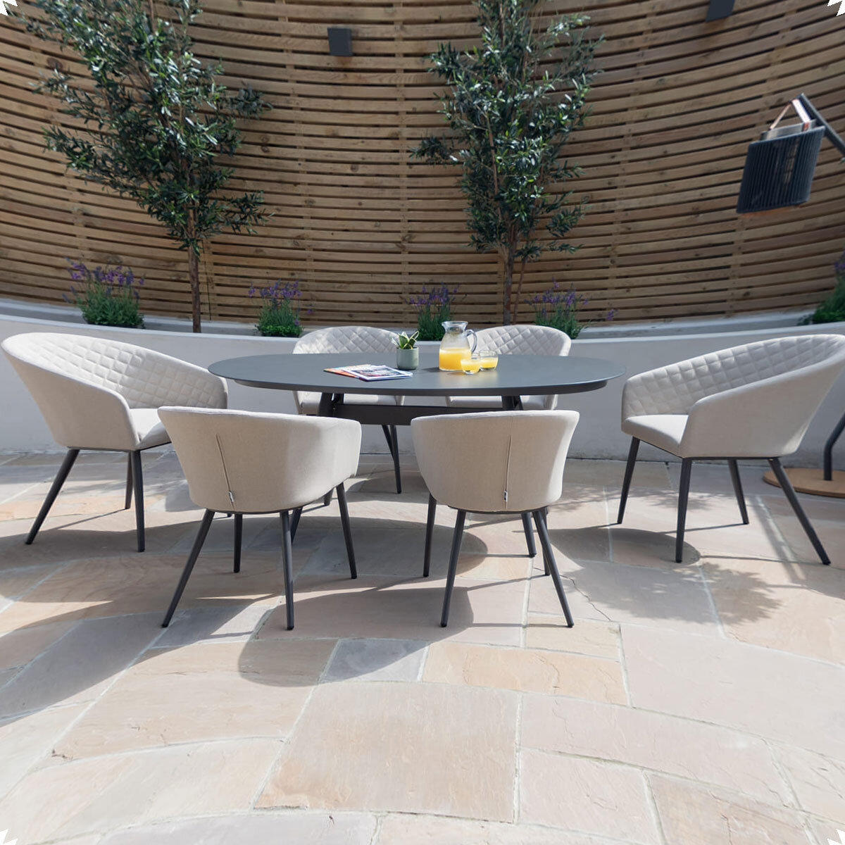 Maze Ambition 7pc oval dining set