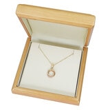 Three Colour Knot Pendant, 14ct Yellow, Rose &White Gold