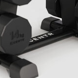 Centr 108kg Rubber Dumbbell Set with Rack