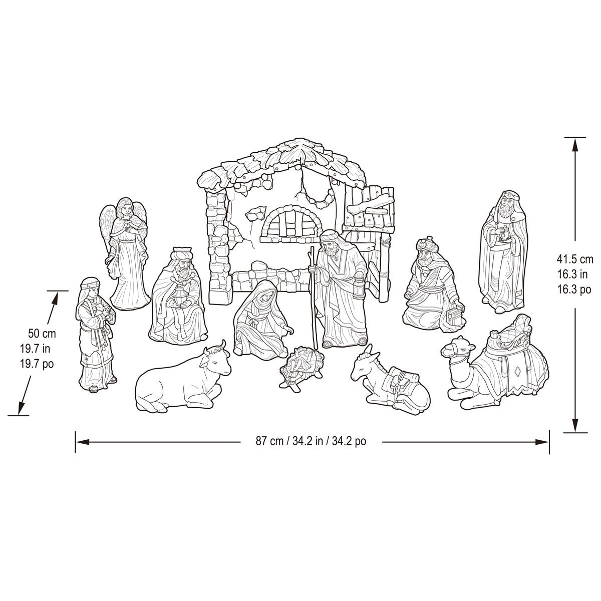 Nativity Set Box