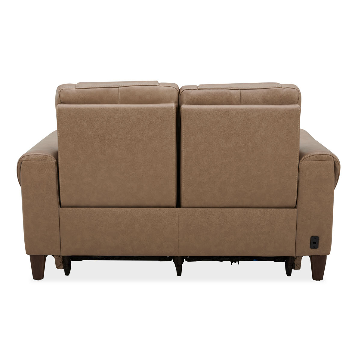 Aiden & Ivy Spencer Brown Leather Power Reclining 2 Seater Sofa