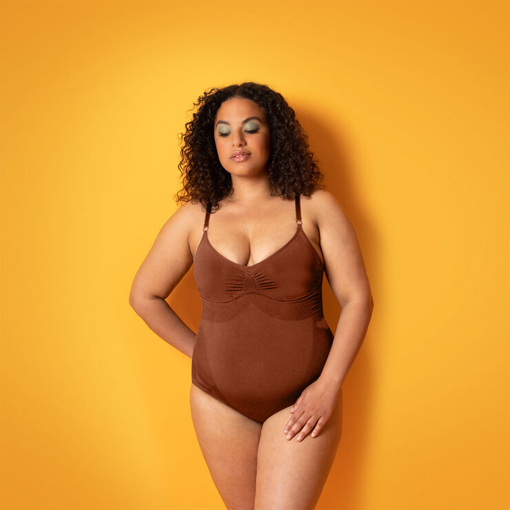 Evenlina Sculpting Shapewear Bodysuit in Bronze Evenlina Sculpting Shapewear Bodysuit in Bronze