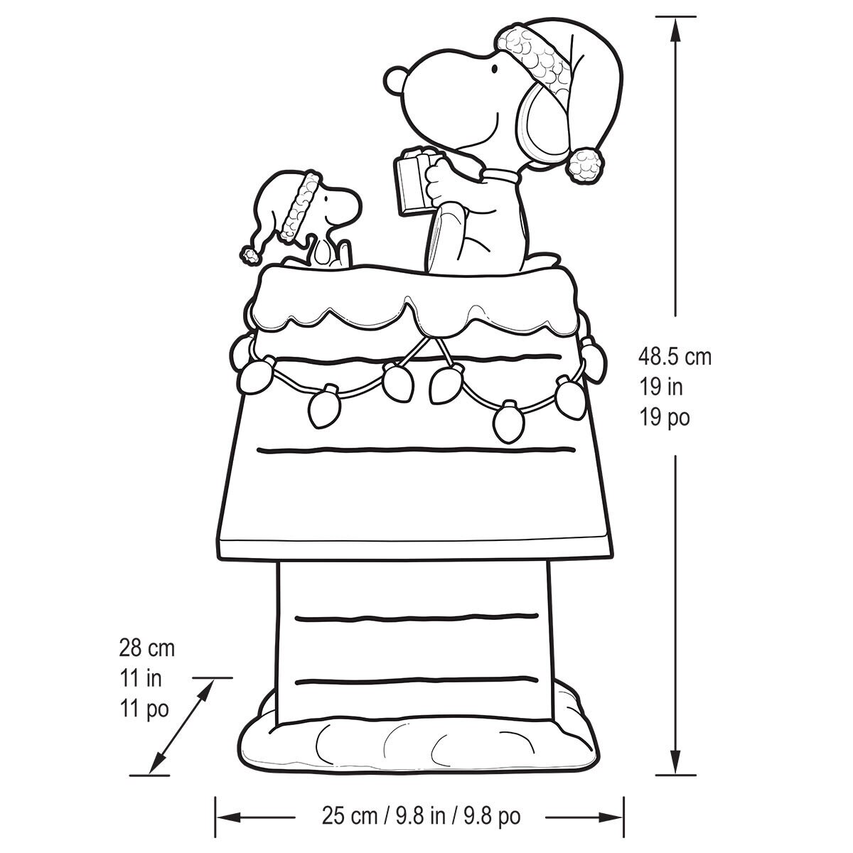 Buy Snoopy Holiday Dog House Dimensions Image at Costco.co.uk