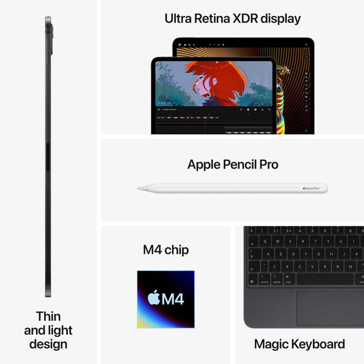 Apple iPad Pro 5th Gen 2024, 11 Inch, Nano-texture Glass WiFi&Cellular 2TB in Silver, MWRT3NF/A Apple iPad Pro 5th Gen 2024, 11 Inch, Nano-texture Glass WiFi&Cellular 2TB in Silver, MWRT3NF/A