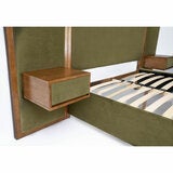 Travis Bed Green Velvet Bed Frame in 2 Sizes