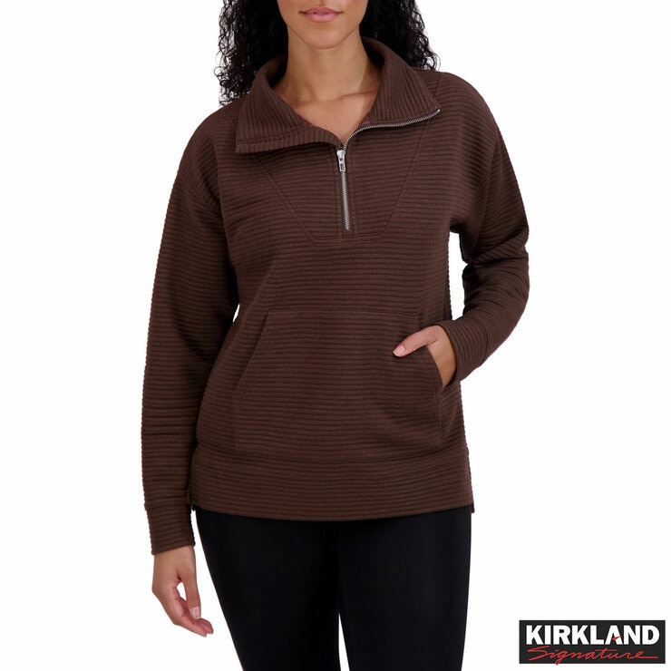 Kirkland Signature Ladies Ottoman 1/2 Zip Kirkland Signature Ladies Ottoman 1/2 Zip