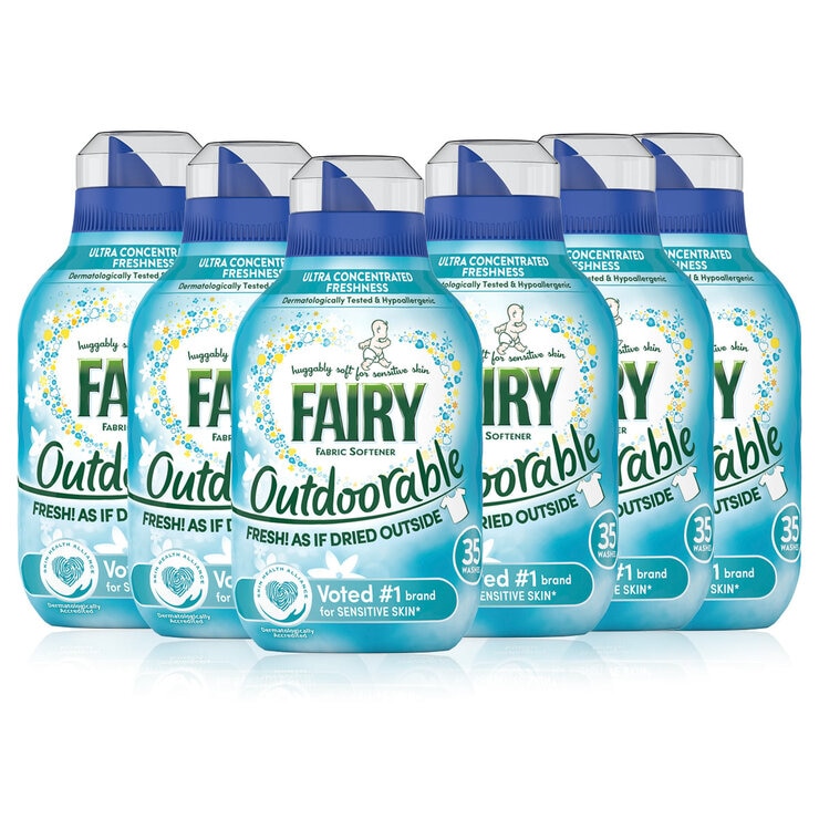 Fairy Outdoorable Fabric Softener, 6 x 490ml Fairy Outdoorable Fabric Softener, 6 x 490ml