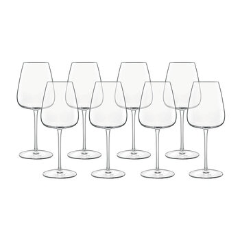 Luigi Bormioli Talismano Crystal Chardonnay Glasses, 8 Pack
