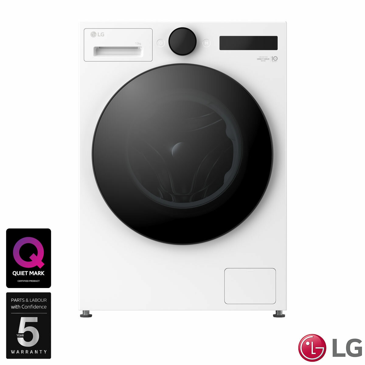 LG F4X7013TWB, 13kg, 1400rpm, Washing Machine, A Rated in White