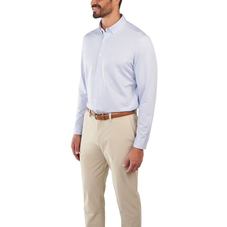 Kirkland Signature Men's Knit Dress Shirt