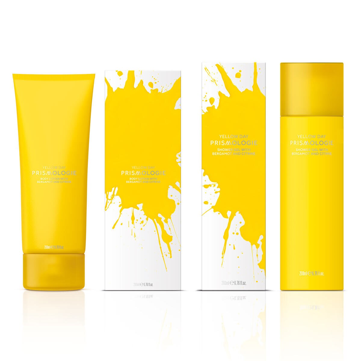 Prismologie Citrine & Bergamot Body Lotion & Shower Gel Bundle, 200ml