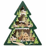 Light Up Wooden Holiday Icons-Set Of 2